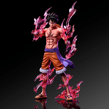 One Piece Monkey D. Luffy Gear 2 Action Figure – 22cm Premium PVC Collectible Statue | Anime Display Figure for Desk, Shelf & Home Decor