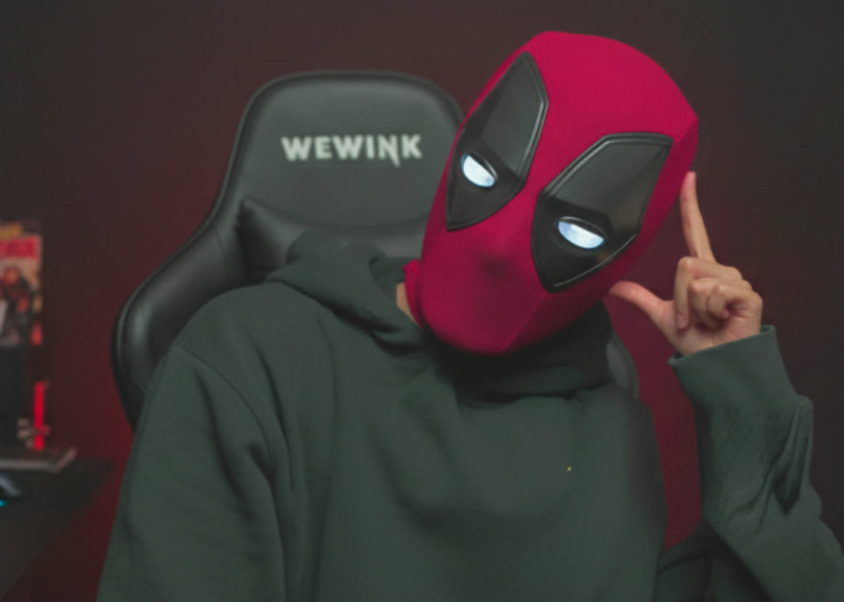 Deadpool Mask with Touch Light Control – Wearable Cosplay Collector Edition (Limited Edition)