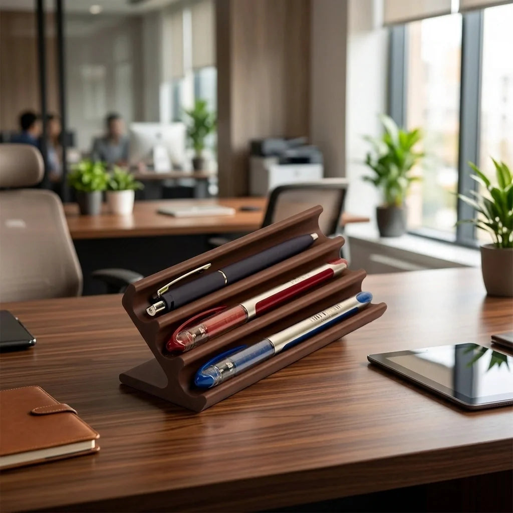 Luxetier Pen Holder – Premium Desktop Pen Stand & Modern Desk Organizer for Office & Study Table