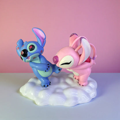 Stitch & Angel Love Cloud Figurine – Premium Romantic Disney Collectible Statue