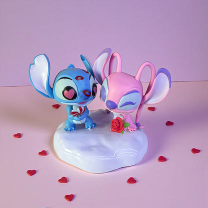 Stitch & Angel Love Cloud Figurine – Premium Romantic Disney Collectible Statue