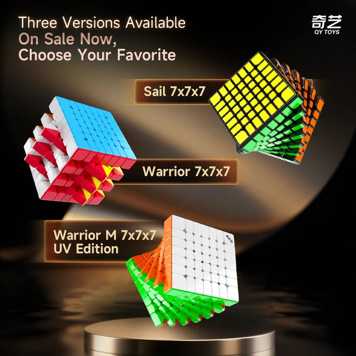 QiYi Warrior 7×7 Speed Cube – Professional Stickerless Magic Cube Puzzle | Advanced Cube for Kids & Adults