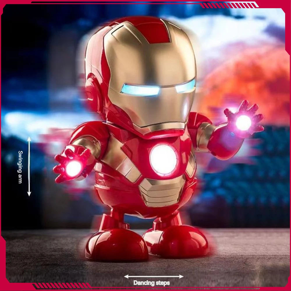 Dancing Iron Man Action Figure Toy with Lights & Sounds – Interactive Superhero Toy | AnimeLegacy