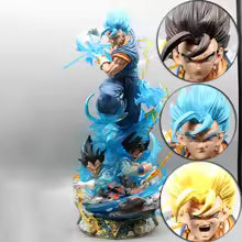 Dragon Ball Vegito Goku & Vegeta 46cm Action Figure – 3 Replaceable Heads with LED Light Effect