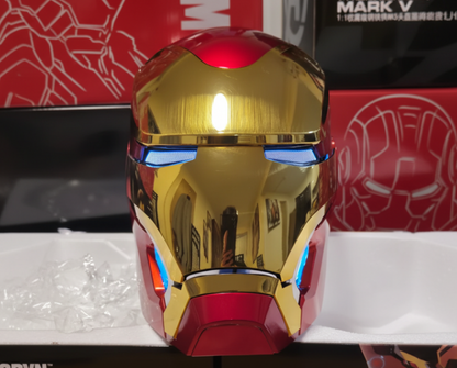 MK50 Iron Man Party Mask – Voice Control Deformation Electric Iron Man Helmet with LED Effects (Limited Edition)