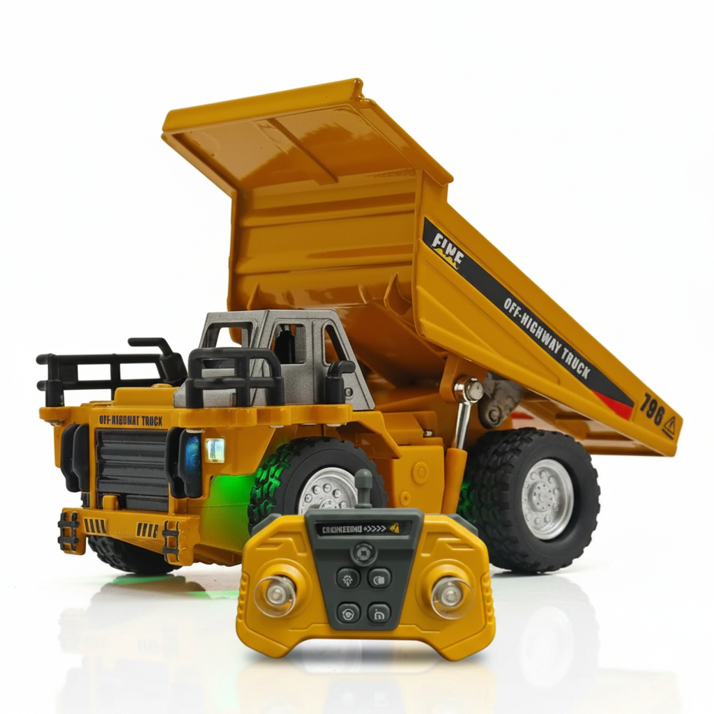 RC Construction Dumper Truck – Heavy Duty Remote Control Engineering Vehicle
