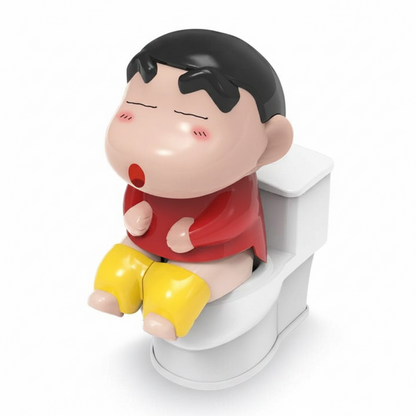 Crayon Shinchan Mischievous Toilet Theme Figure – Funny Cartoon Collectible Toy