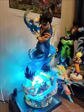 Dragon Ball Vegito Goku & Vegeta 46cm Action Figure – 3 Replaceable Heads with LED Light Effect