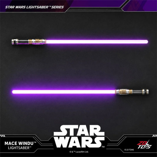 Star Wars Mace Windu Lightsaber – Premium Collectible Light-Up Replica