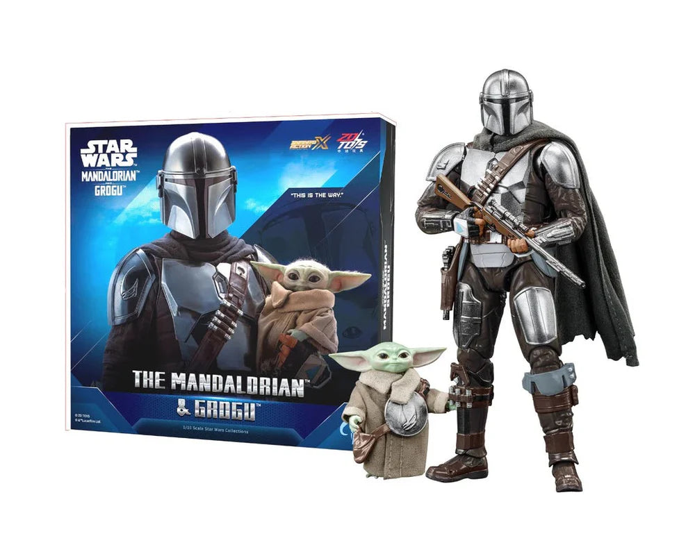 Star Wars The Mandalorian & Grogu Action Figure Set – Premium Collectible