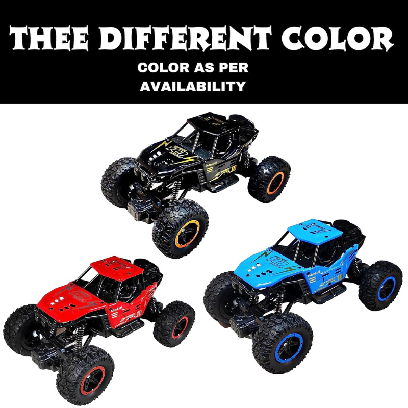 1:18 RC Rock Crawler Monster Truck – Rechargeable Off-Road Climbing Car with Mist Smoke Spray