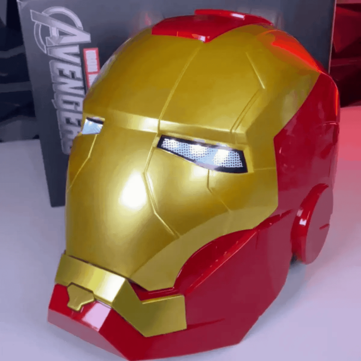 Iron Man Mark X Armor Helmet – Light & Sound Voice Touch Sensor Wearable Cosplay Helmet (Limited Edition)