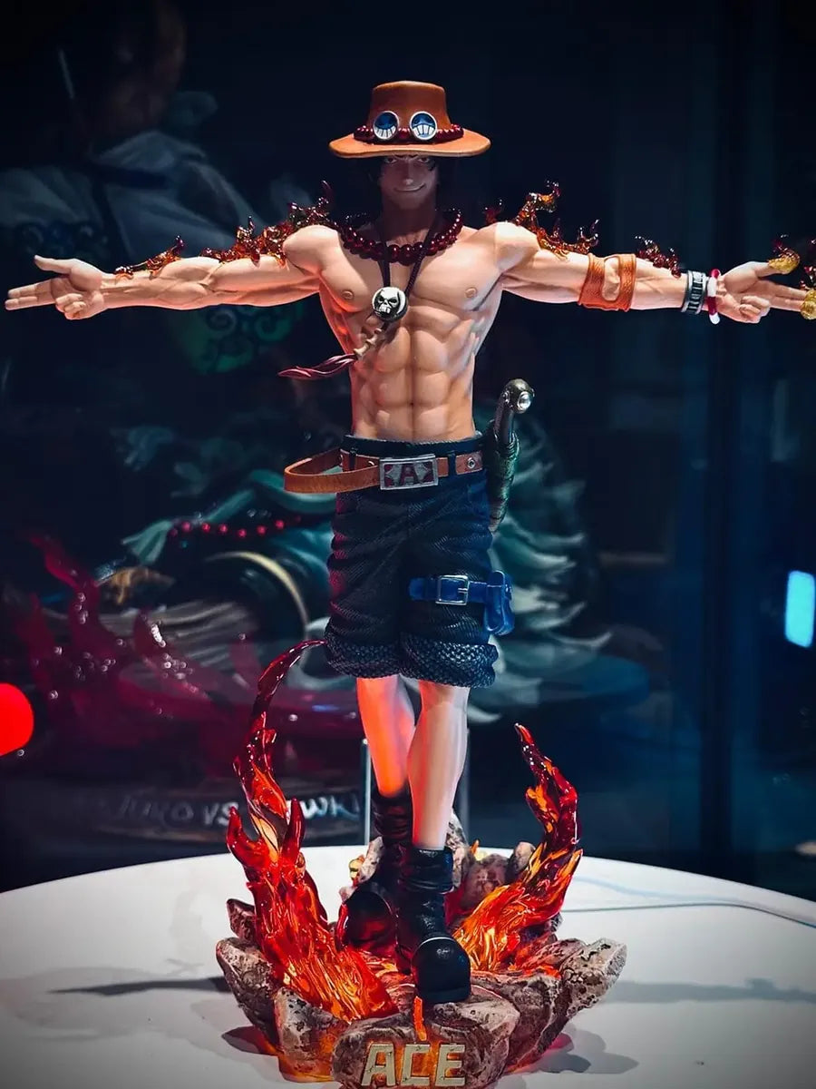 Portgas D. Ace Fire Fist LED Action Figure | One Piece Collector Edition ✨