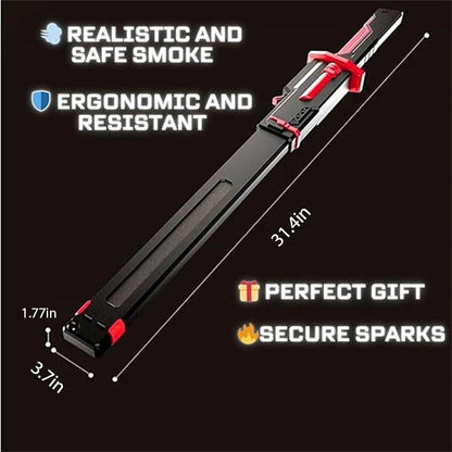 Katana Spark LED Lightsaber Sword – Light Blade with Real Spark & Smoke Effect