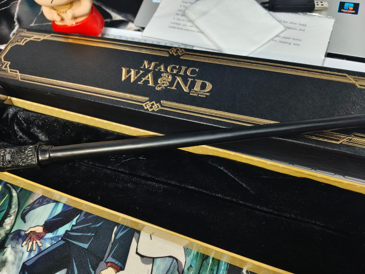 harry potter Fireball Effect Magic Wand – 42cm Wizard Cosplay Prop & Collector's Display