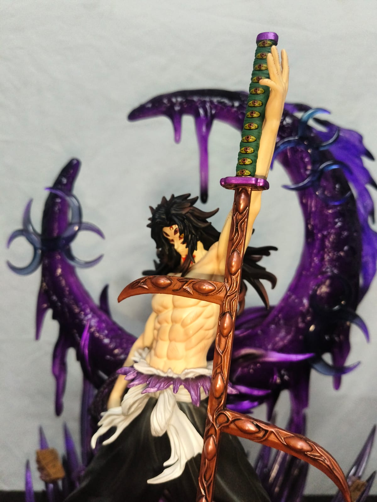 Kokushibo LED Statue – Demon Slayer 3D Printed Collector Edition Anime Figure