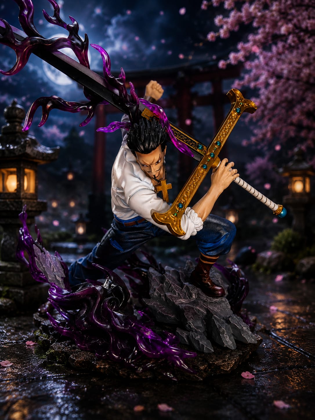 Dracule Mihawk “World’s Strongest Swordsman” Statue – One Piece Premium Anime Collectible