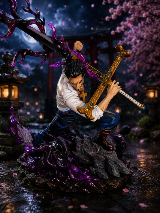 Dracule Mihawk “World’s Strongest Swordsman” Statue – One Piece Premium Anime Collectible