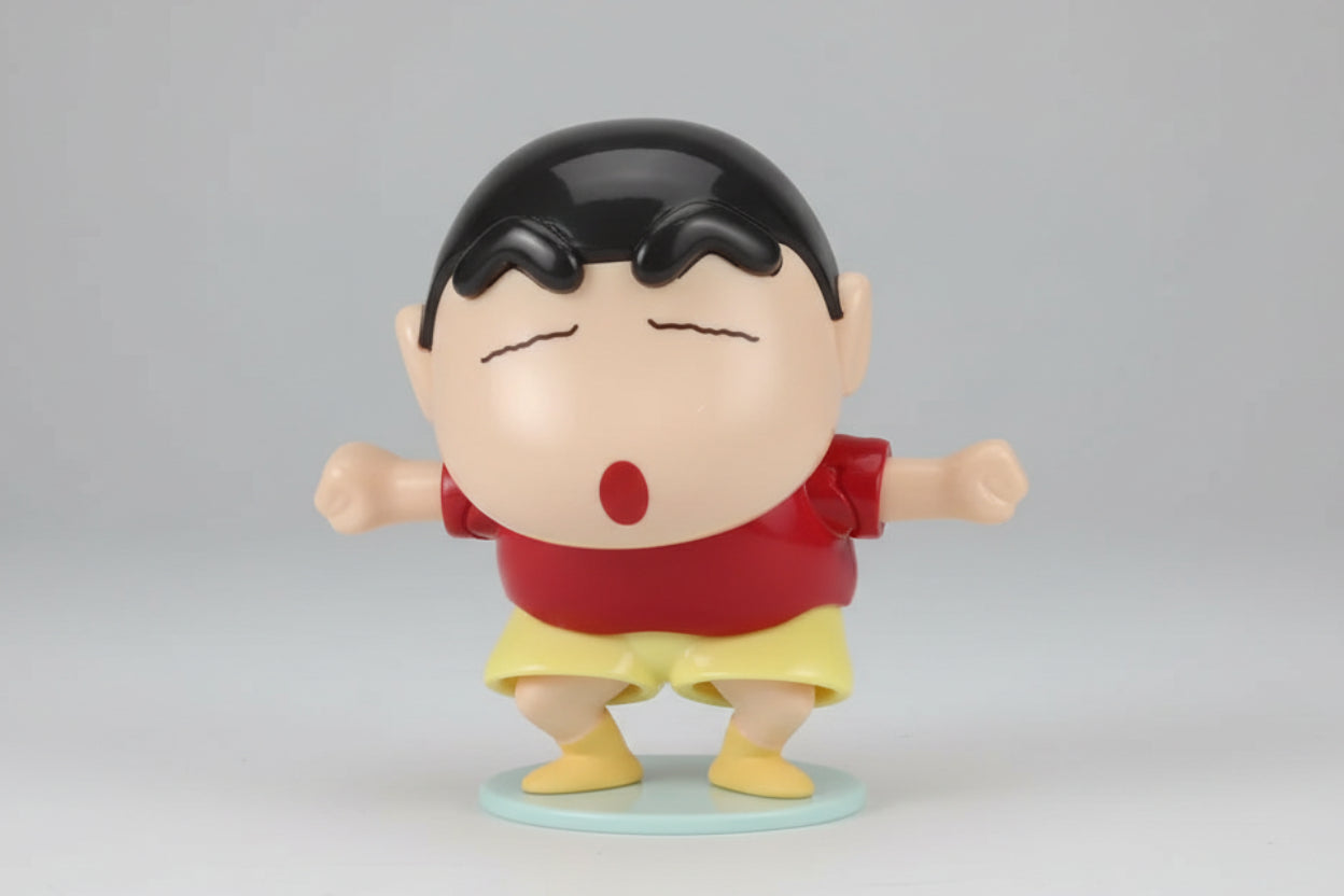 Dancing Shinchan Nodding Head Figure 12cm – Movable Mechanical Anime Toy