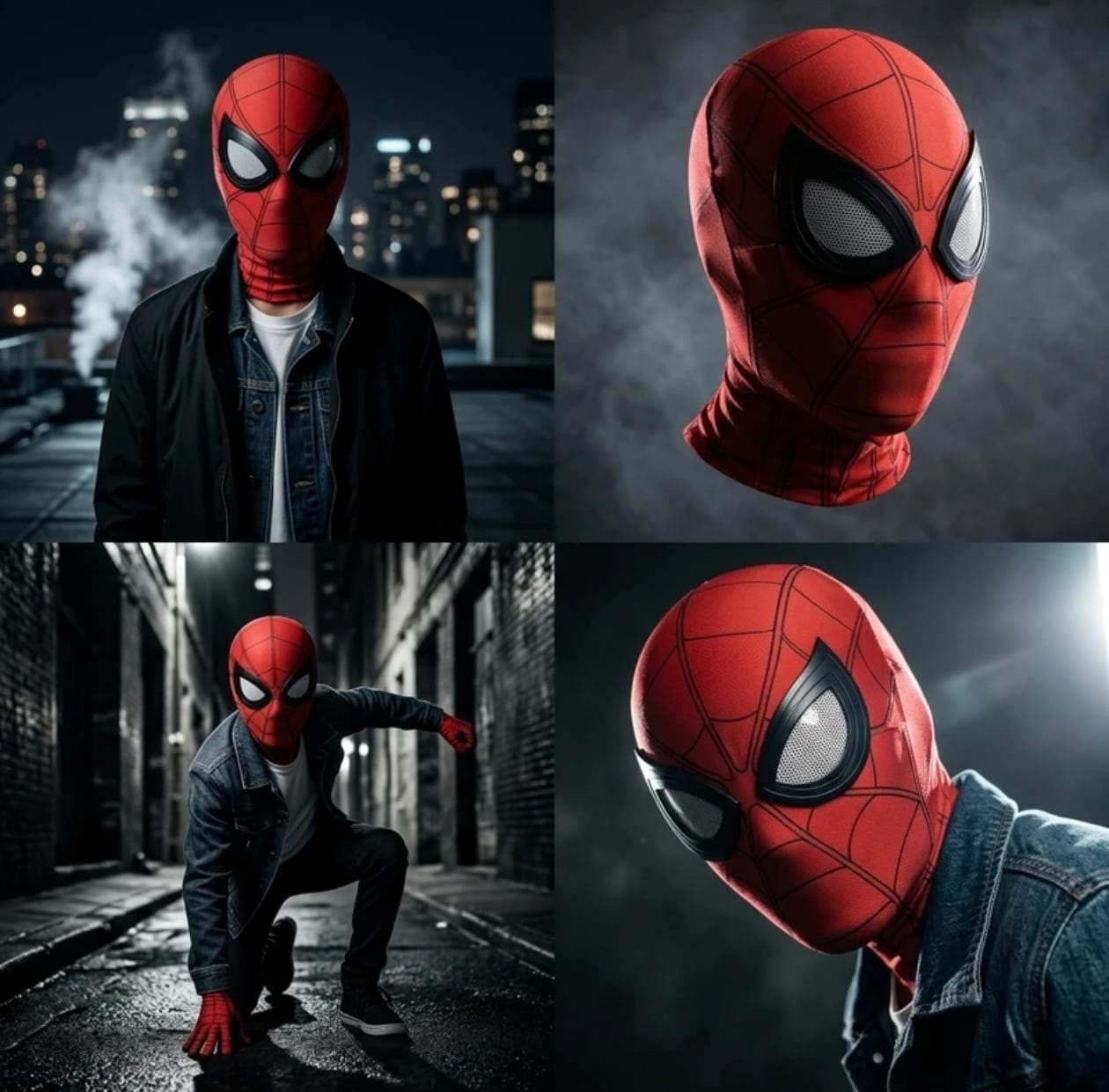 Premium Web Hero spider man Mask with Animated Eyes & Moving Jaw | Cosplay Collector Edition