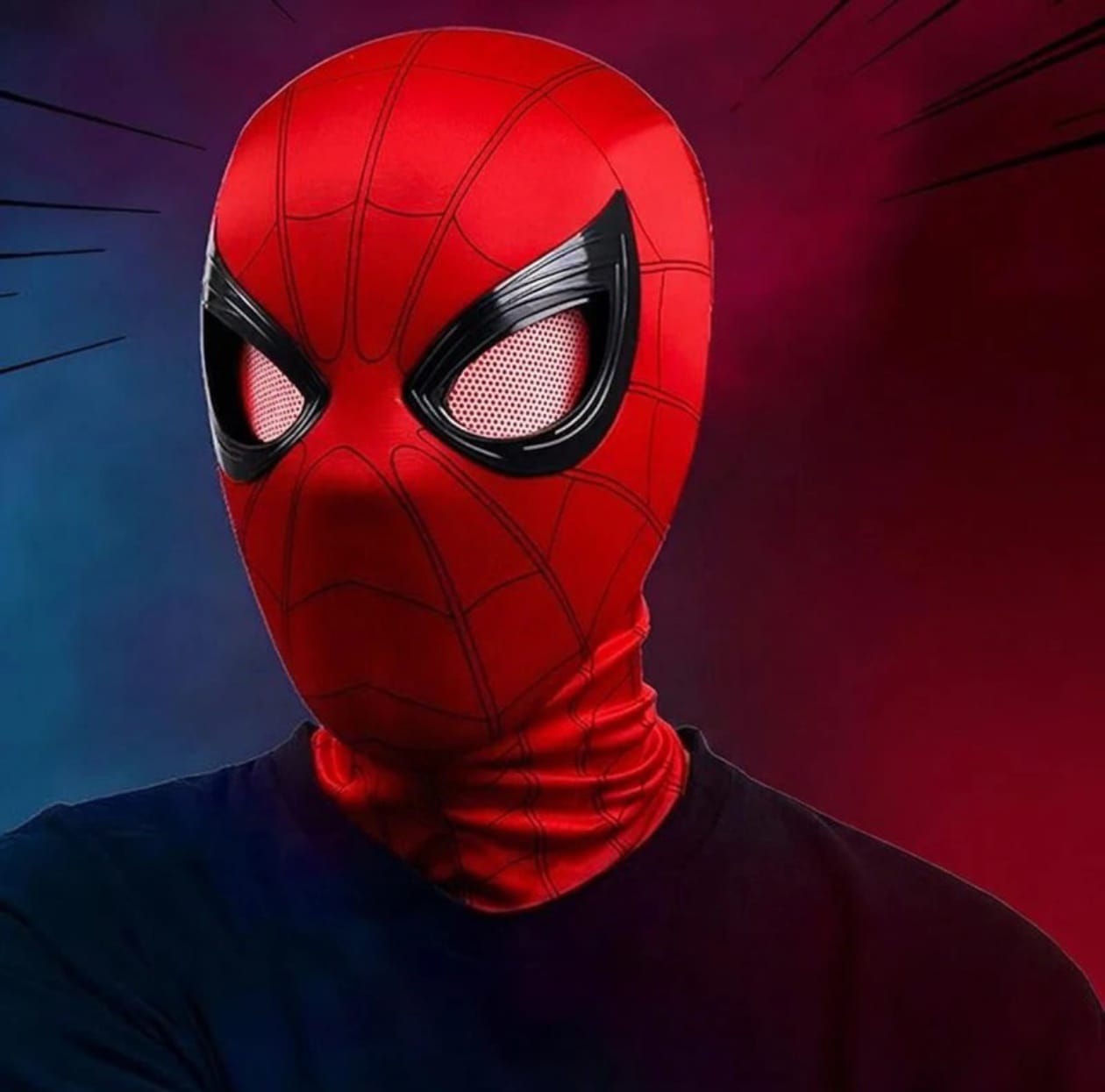 Premium Web Hero spider man Mask with Animated Eyes & Moving Jaw | Cosplay Collector Edition