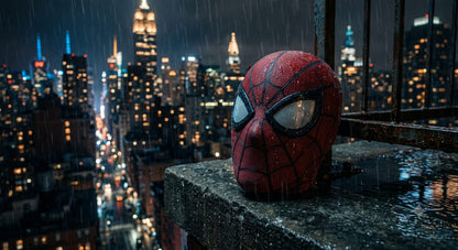 Premium Web Hero spider man Mask with Animated Eyes & Moving Jaw | Cosplay Collector Edition