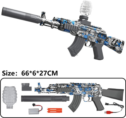 AK-47 Electric Gel Blaster Toy Gun – Rechargeable Water Bead Outdoor Blaster