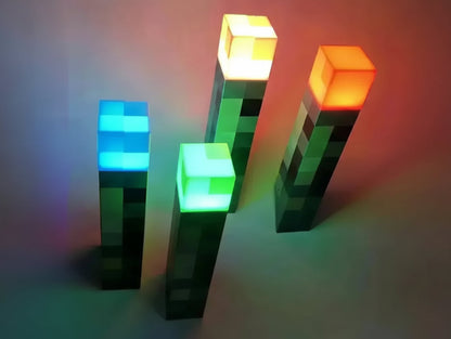Minecraft Torch Night Light – Handheld or Wall Mount LED Lamp (Limited Edition)