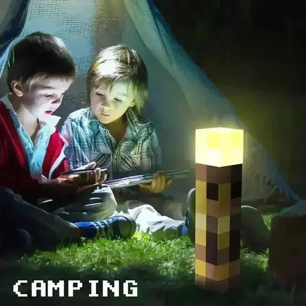 Minecraft Torch Night Light – Handheld or Wall Mount LED Lamp (Limited Edition)