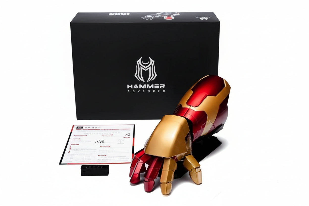 Iron Man MK42 Wearable Gauntlet – 1:1 Scale Voice & Remote Control Cosplay Arm | AnimeLegacy