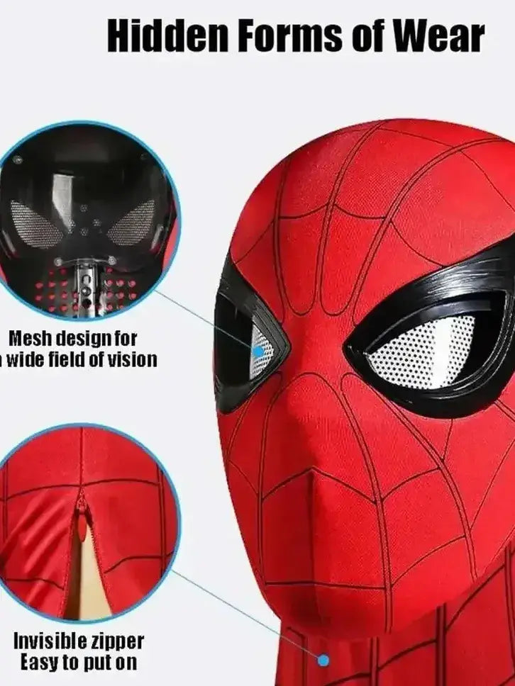 Premium Web Hero spider man Mask with Animated Eyes & Moving Jaw | Cosplay Collector Edition