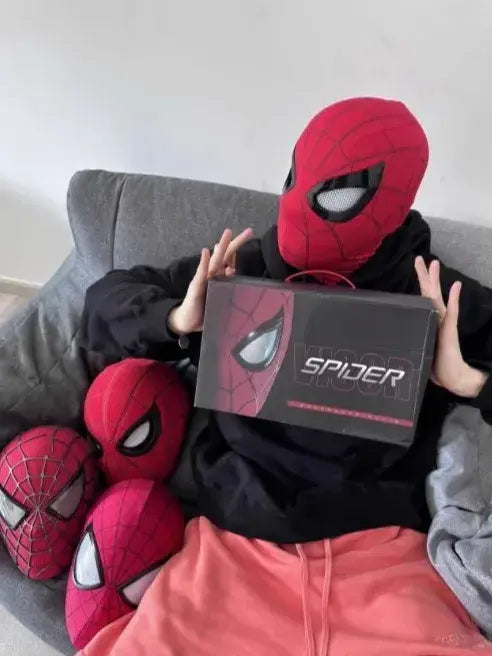 Premium Web Hero spider man Mask with Animated Eyes & Moving Jaw | Cosplay Collector Edition