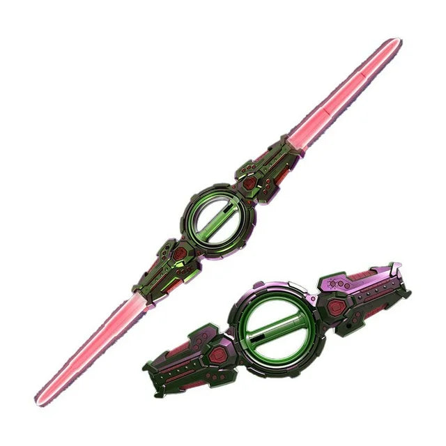 Double Edge Fire Spin Lightsaber Katana – Limited Edition Collectible Saber
