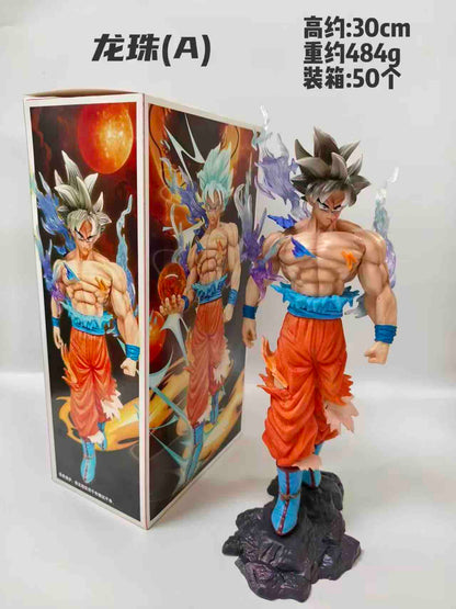 Dragon Ball Super Goku Super Saiyan Blue Ultra Instinct on Stone Action Figure – 30cm Premium PVC Collectible Statue