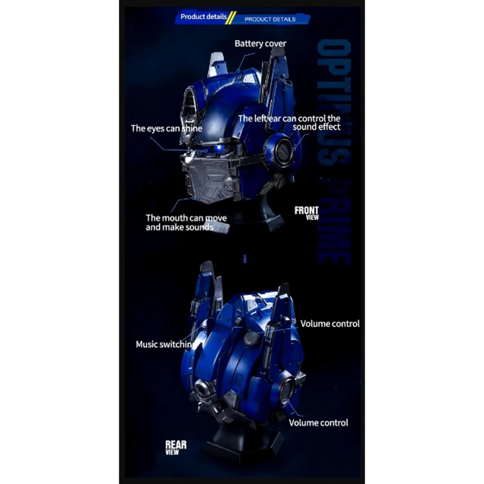 Transformers Optimus Prime Helmet – Voice-Controlled Wearable Helmet with Lights & Sounds (Limited Edition)