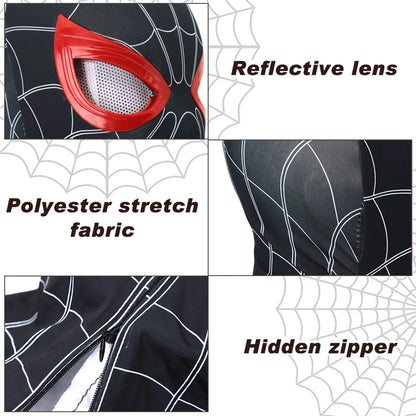 LED Red Spider-Man Mask with Remote Control – Stealth Suit Edition Cosplay Mask with Animated LED Eyes