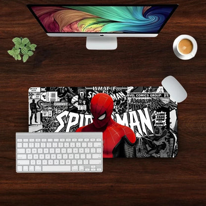 Gaming Spider-Man Mouse Pad with Non-Slip Rubber Base –  Premium Desk Mat for Gaming, Office & Study