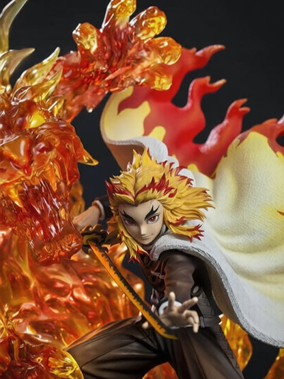 Rengoku Eternal Flame LED Diorama Statue | Demon Slayer Premium Collector Figure ✨