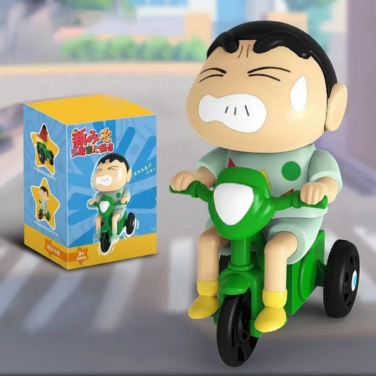 Shinchan Riding Bicycle Collectible Figure – Cute Anime Display Toy