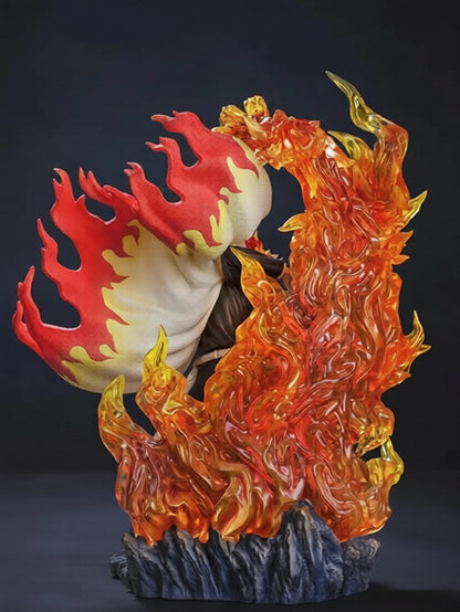 Rengoku Eternal Flame LED Diorama Statue | Demon Slayer Premium Collector Figure ✨