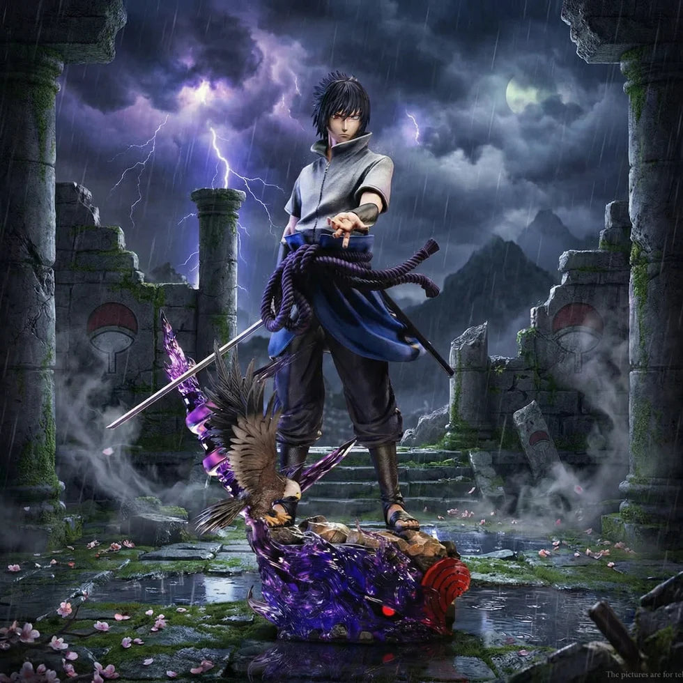 Sasuke Uchiha Rinnegan Battle Edition Figure – Premium Naruto Shippuden Collectible Statue
