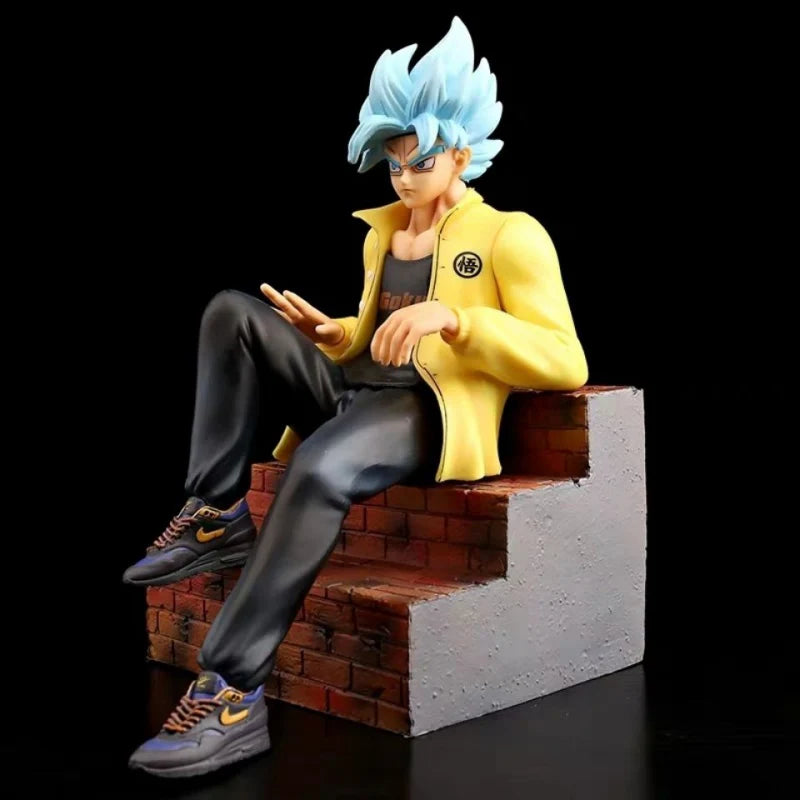 Dragon Ball Z Son Goku Sitting Figure – 23cm Collectible Action Statue