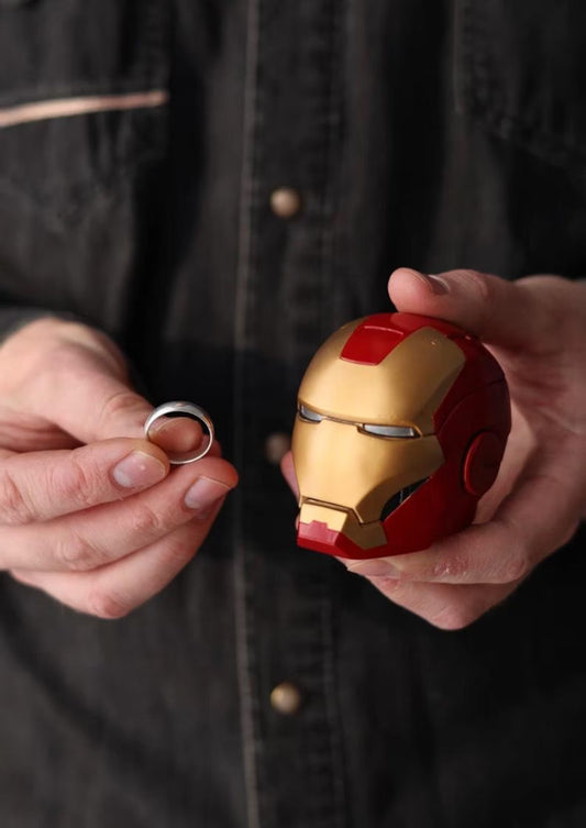 Iron Man helmet Ring Box – LED Proposal Gift Box | Premium Engagement Ring Case