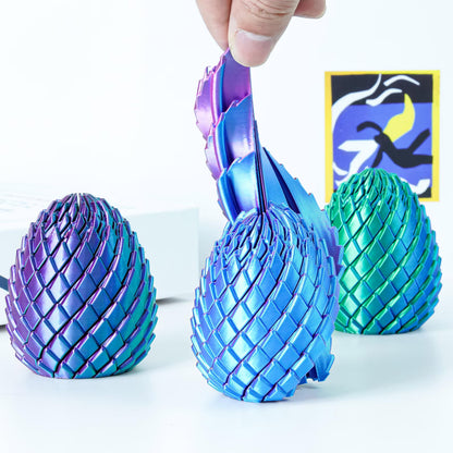 3D Printed Twisty Egg Fidget Toy – Slippery Sensory Stress Relief Easter Toy for Kids & Adults