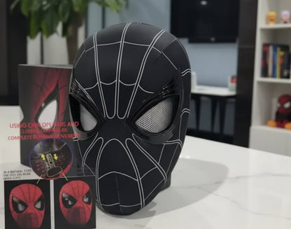 Spider-Man Black Raimi 1:1 Cosplay Mask – Light-Up Eyes with Chin Control Limited Edition