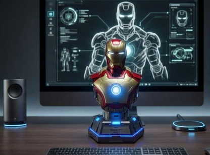 Iron Man MK3 Mecha Bust 65W Fast Charging Station – 4-Port Mobile Phone Charger | AnimeLegacy