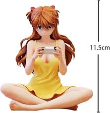 Gaming Ver. Kawaii Girl Sitting Pose Figure – 11cm Anime Collectible PVC Figurine (Yellow Dress)