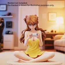 Gaming Ver. Kawaii Girl Sitting Pose Figure – 11cm Anime Collectible PVC Figurine (Yellow Dress)