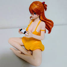 Gaming Ver. Kawaii Girl Sitting Pose Figure – 11cm Anime Collectible PVC Figurine (Yellow Dress)