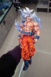 Dragon Ball Super Goku Super Saiyan Blue Ultra Instinct on Stone Action Figure – 30cm Premium PVC Collectible Statue